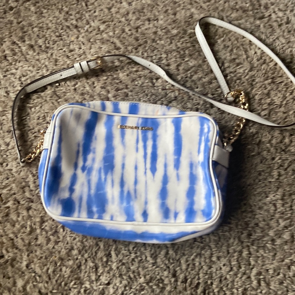 Michael kors crossbody bag  blue tie dye
